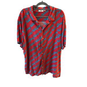 Walt Disney World Unisex Retro ButtonDown Shirt Size XL Y2K Style Disneycore